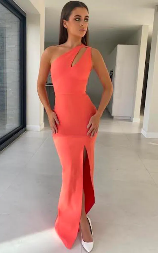 Wren Coral Maxi Dress | Vesper | SilkFred Wren Coral Maxi Dress | Vesper | SilkFred