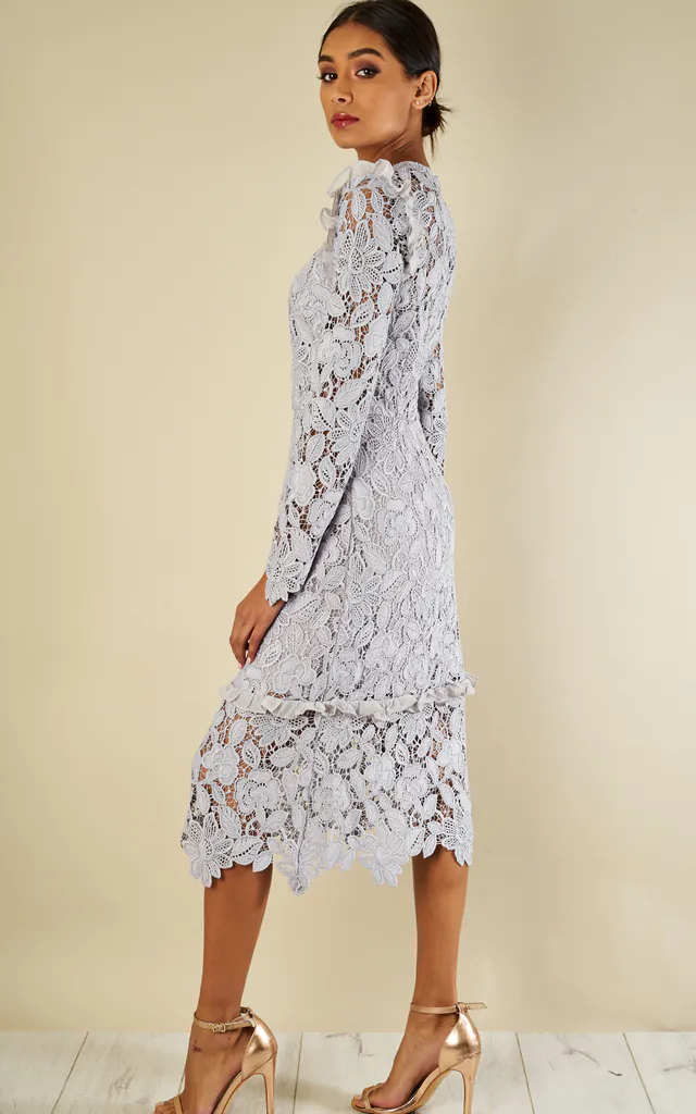 true decadence grey dress Glamorous True Decadence Ruffle Gown Glamorous True Decadence Ruffle Gown