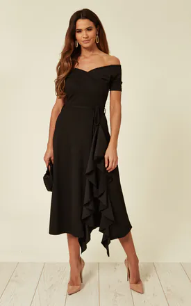 Black Knee Length Dresses | SilkFred Black Knee Length Dresses | SilkFred
