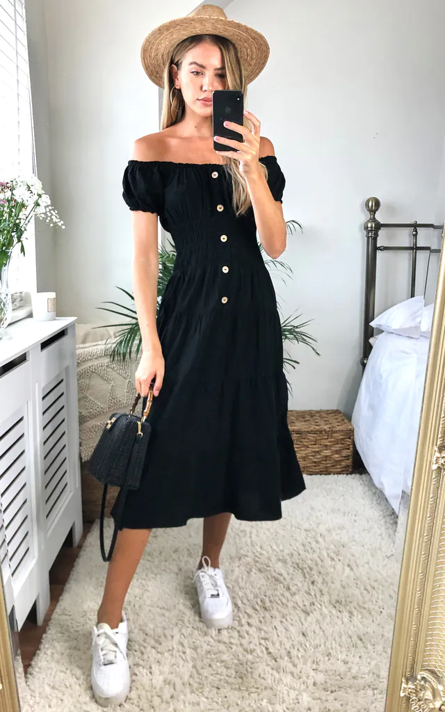 bardot maja midi dress Bardot