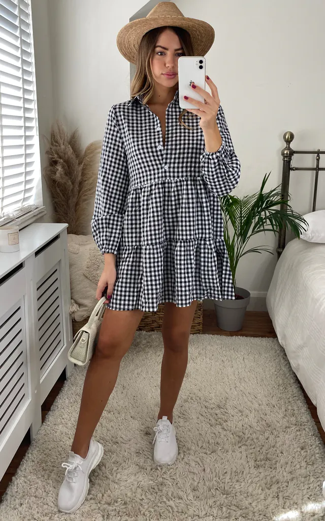 oversized smock dress Maxi Linen Wool Dress Margo