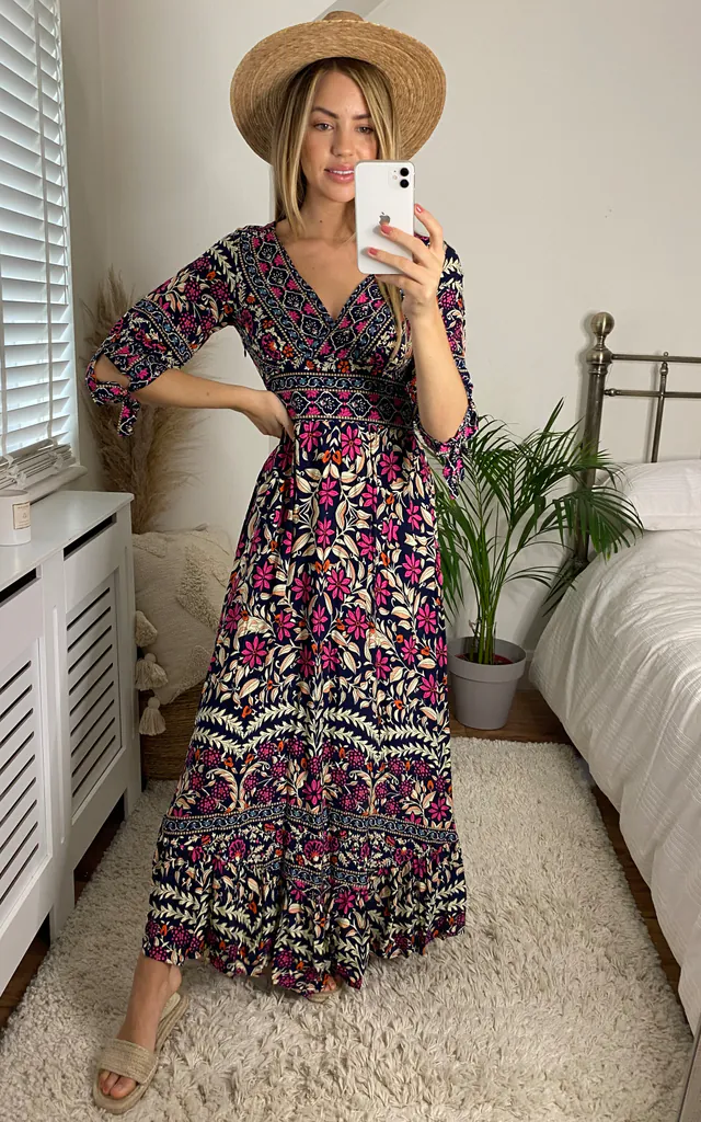 izabel maxi dress Maxi Dress Izabel Plus Size Clothing Izabel London London Times Paisley Print Chiffon Maxi Dress