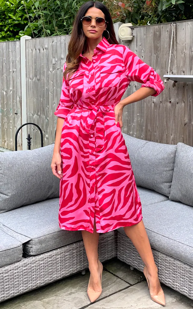 red zebra dress Francesca Sheer Maxi Dress Red Zebra