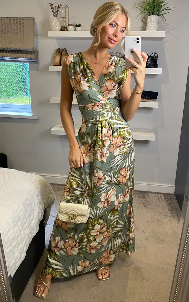 Martini Maxi Dress Rainforest Chilled Green Blush | Ruby Rocks | SilkFred Martini Maxi Dress Rainforest Chilled Green Blush | Ruby Rocks | SilkFred