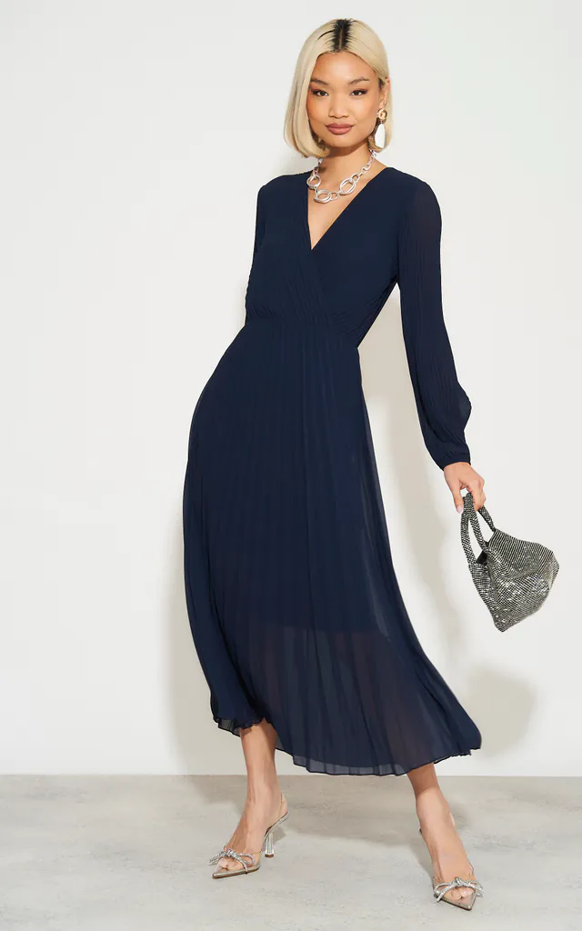 blue vanilla dress Blue Vanilla Pleated Dress Naira Pleated Maxi Dress Cornflower Blue Floral Petal Pup USA