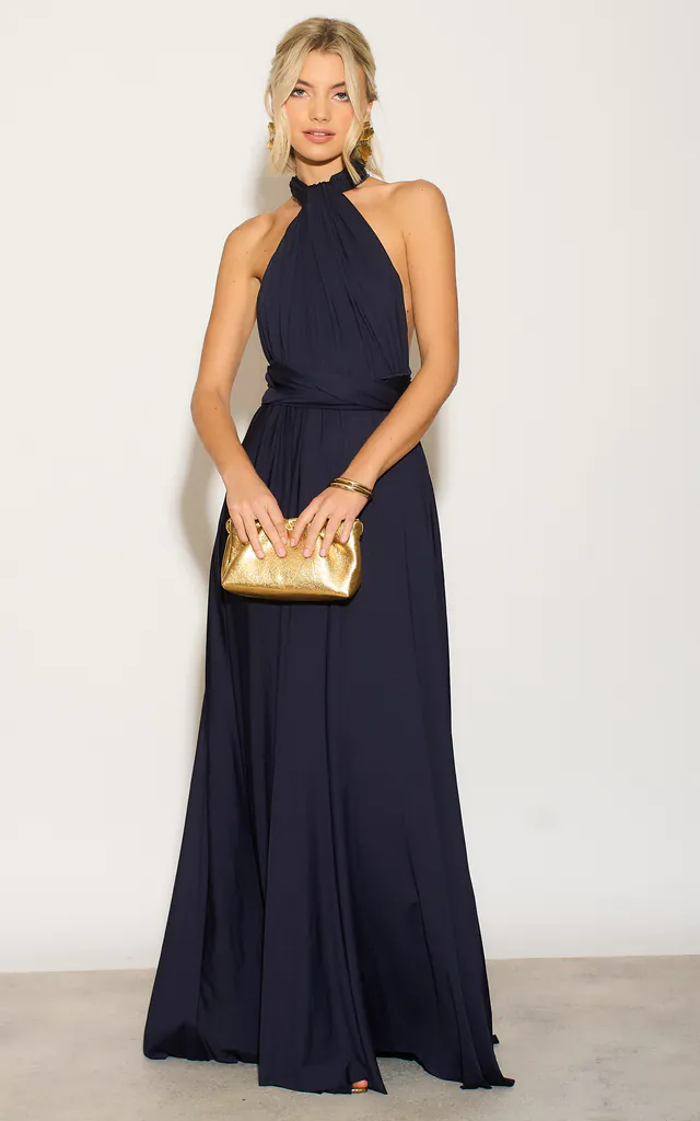 Navy Blue Multiway Bridesmaid Dress | L Closet | SilkFred Navy Blue Multiway Bridesmaid Dress | L Closet | SilkFred