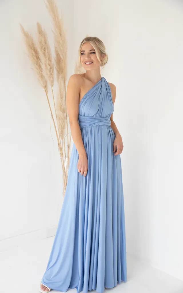 Multiway Bridesmaid Dress - Dusky Blue | Kate's Dresses | SilkFred Multiway Bridesmaid Dress - Dusky Blue | Kate's Dresses | SilkFred