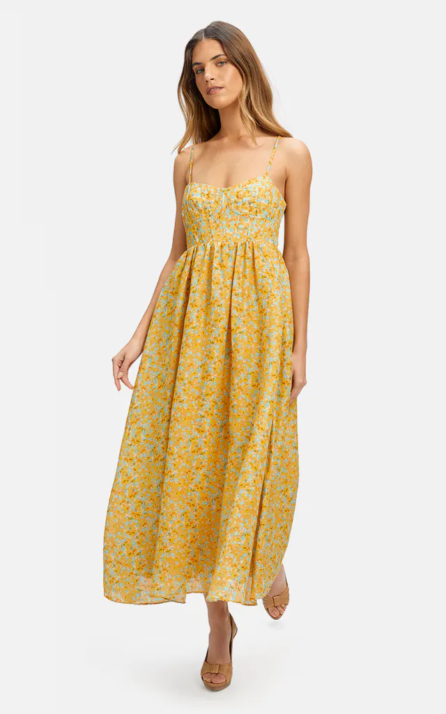 Midi Cami Dress in Animal Abstract Print | Bardot | SilkFred Midi Cami Dress in Animal Abstract Print | Bardot | SilkFred