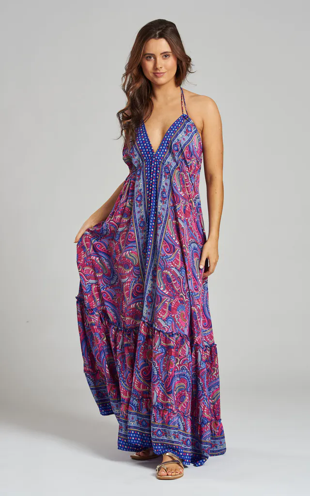 Paisley Summer Holiday Dress - South Beach | Pink Waters Resort | SilkFred Paisley Summer Holiday Dress - South Beach | Pink Waters Resort | SilkFred