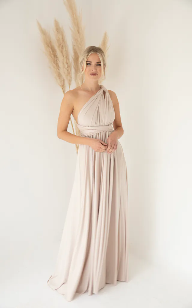 Multiway Bridesmaid dress - Latte | Kate's Dresses | SilkFred Multiway Bridesmaid dress - Latte | Kate's Dresses | SilkFred