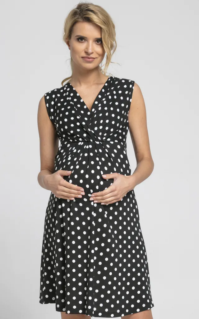 nursing skater dress Casey Black Breastfeeding Skater Dress