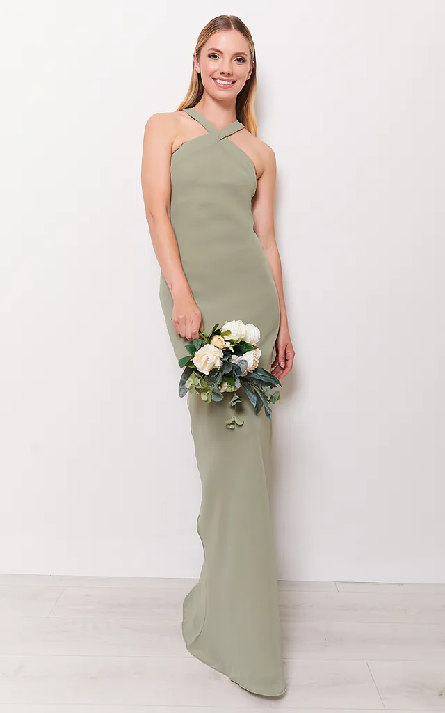 Alysia Sage Halter Neck Chiffon Bridesmaids Maxi Dress | Sisterhood Bridesmaids | SilkFred Alysia Sage Halter Neck Chiffon Bridesmaids Maxi Dress | Sisterhood Bridesmaids | SilkFred