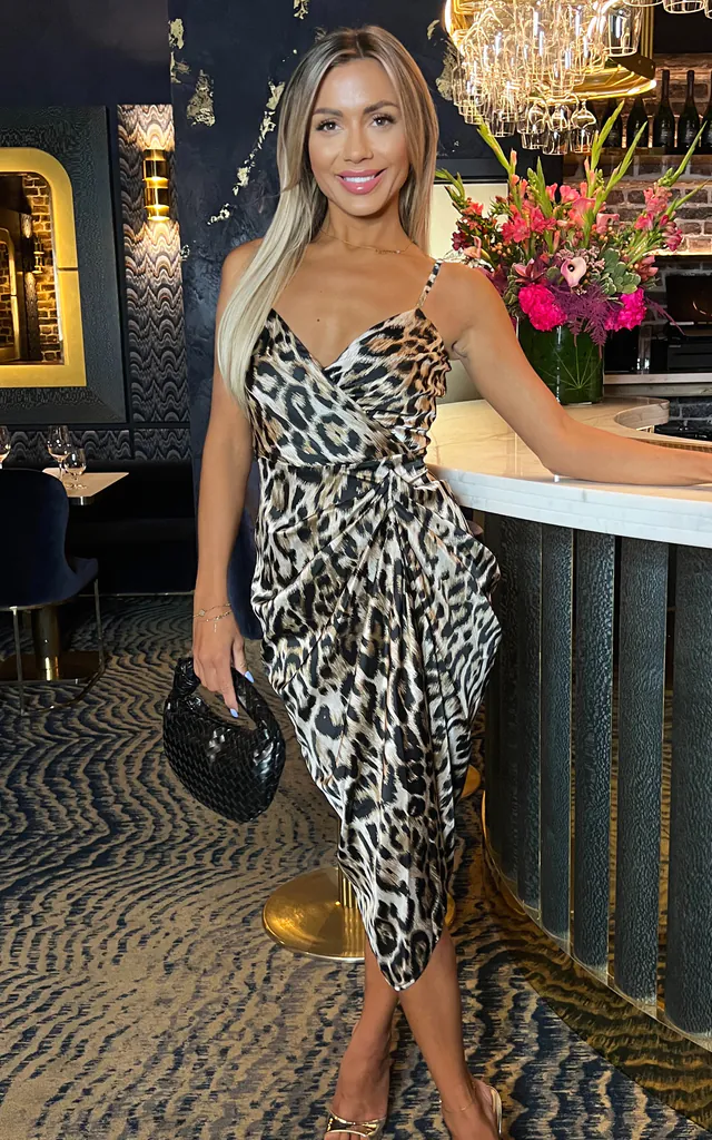 Ax Paris Green Leopard Midi Animal Print Dress Multi Leopard Print Asymmetric Cut Out Midi Dress Ax Paris Green Leopard Midi Animal Print Dress Multi Leopard Print Asymmetric Cut Out Midi Dress