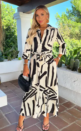cream and black dress for wedding guest SHEIN Apricot Polka Dot Midi Dress Women's Wedding Guest Cocktail Mesh Splicing Flying Sleeve Flower Print Flared A-Line High Waist Elegant,XL