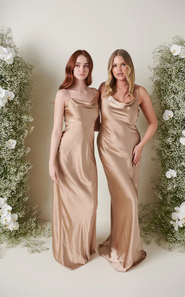 Keisha Maxi Bridesmaid Dress - Matte Mocha | Pretty Lavish | SilkFred Keisha Maxi Bridesmaid Dress - Matte Mocha | Pretty Lavish | SilkFred