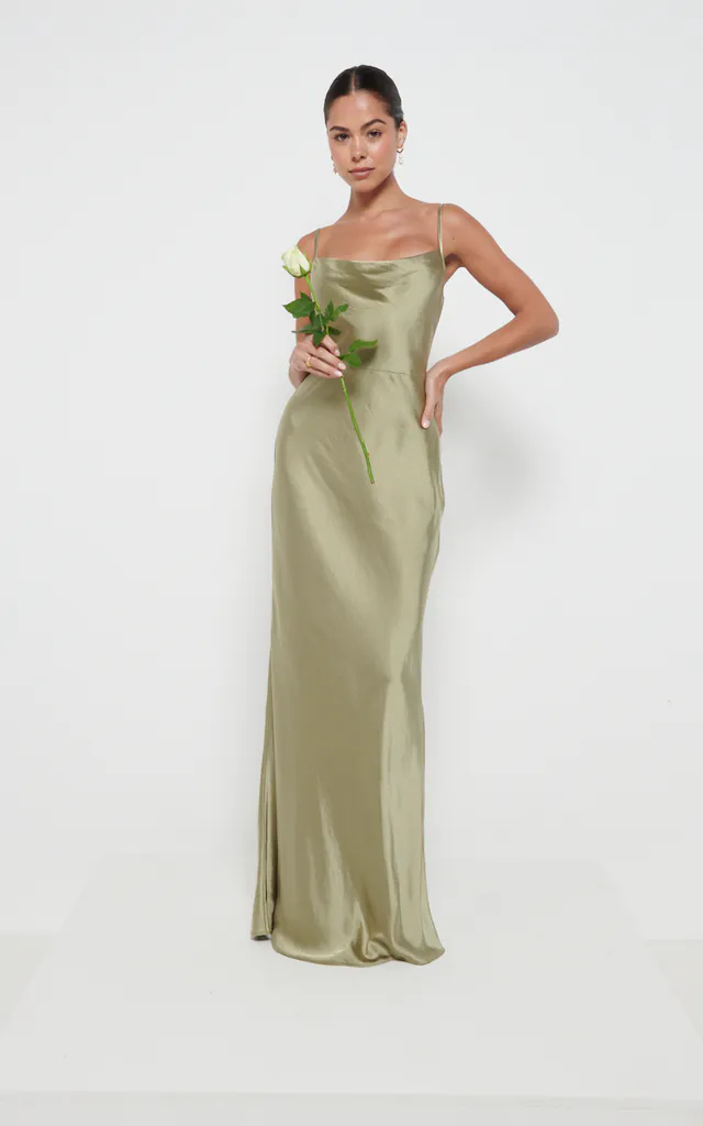 keisha maxi bridesmaid dress reviews Keisha Maxi Bridesmaid Dress - Matte Olive | Pretty Lavish