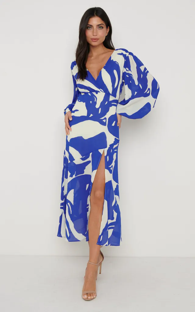 pretty lavish long sleeve dress Pretty Lavish Curve long sleeve plunge Maxi Dress in Black