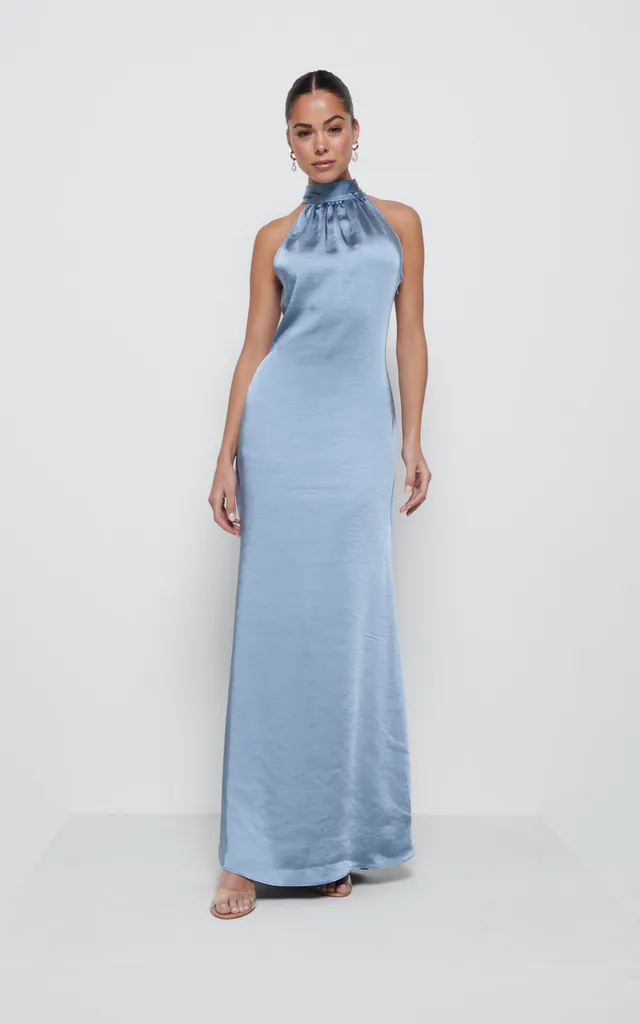 Odelle Maxi Bridesmaid Dress - Dusty Blue | Pretty Lavish | SilkFred Odelle Maxi Bridesmaid Dress - Dusty Blue | Pretty Lavish | SilkFred