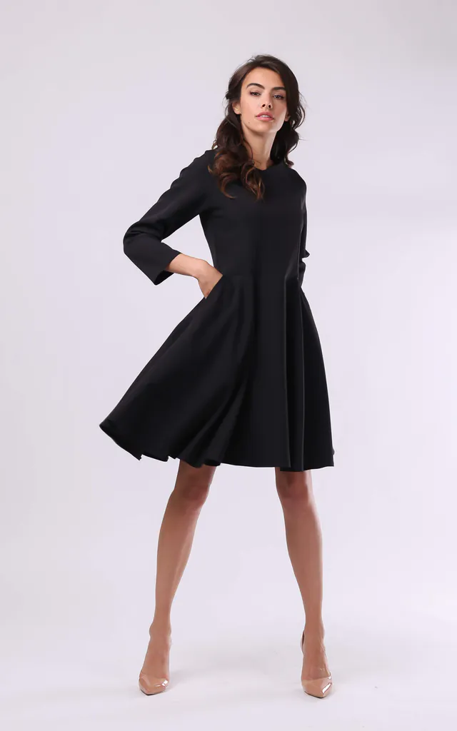 black skater prom dress boohoo Women's Structured Corset Skater Dress