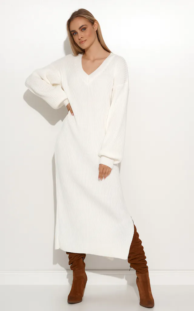 loose maxi sweater dress Oversized Cable Knit Sweater Dress - Turtleneck Maxi Dress With Pockets